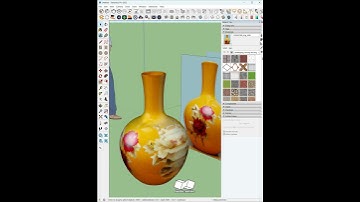 Cách áp map lên vật thể cong không bị vỡ siêu đơn giản trong SketchUp  #Shorts