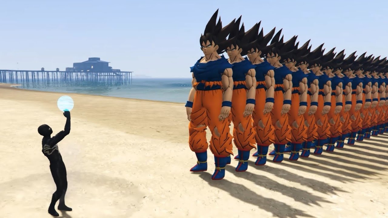 Goku VS BIG Evil Goku -Battle 😈