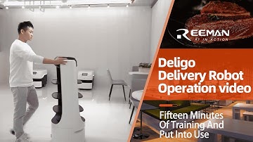 Deligo food delivery robot operation video
