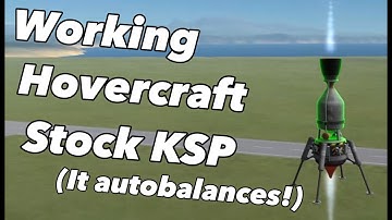 Working Hovercraft in Stock KSP!