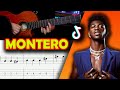 Montero call me by your name  lil nas x  pick style guitar tab