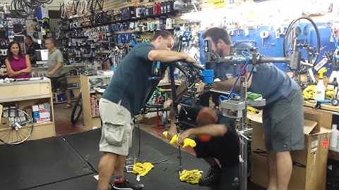 Bicycle mechanic slide hammer cardio workout!