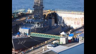 掃海艇「あいしま」自衛艦旗掲揚 令和2年3月9日