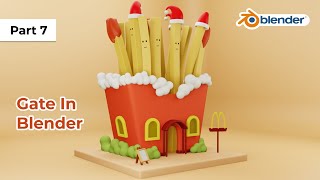 Blender Tutorial || Menu Board in Blender3d || Macd style Part7 #b3d #blender #blendertutorial Guide