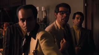 The Godfather: Do you know who I am I'm Moe Greene! (And then Moe Greene gets shot in the eye)