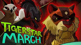 CODA // Tigerstar: March
Music: March by That Handsome Devil
Edited & Hosted by Sparroet
Storyboard by Mishi & Lenislynx
Part 1: Miss Jackie
Part 2: Kuuttituutti
Part 3: Aspen Shadow & LettuceBettuce
Part 4: lucidcolors, Wyntr Light, Dr Bubbles, Galaxy Mew, Pixylmawthz
Part 5: raevei
Part 6: Zachybutt
Part 7: mickadamz, Nettlefang & HJ7
Part 8: PixylMawthz, Wyntr Light, Vanadric
Part 9: Wondering Rogue
Credits Animation: Nettlefang
Thumbnail by Nettlefang
Set Design by TurnipStewdios, Monnigu, SolarSparky, Kalublah Art
Portal Design by Michiganimator
Character Designs by Cheeteh Z, Sparroet, LettuceBettuce, Burnt Toast, PixylMawthz, Nettlefang CODA // Tigerstar: March