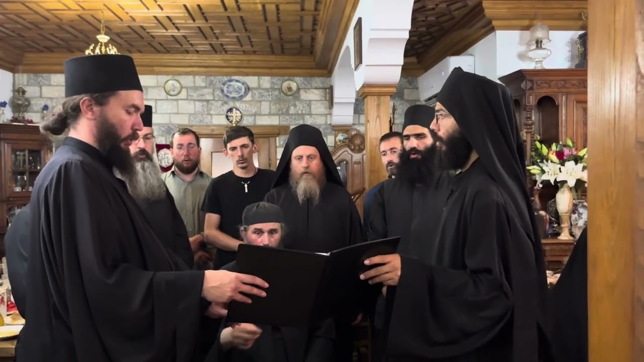 Δοξαστικό των Πατέρων ήχος πλ.δ ~ ψάλλει ο Γέροντας Δαμασκηνός στο Άγιον Όρος