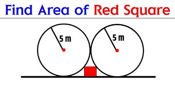 Find Area of Red Square 🔥 Between the Circle  | Geometry Olympiad Problem | Jk Campus