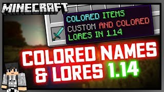 HOW TO GET COLORED ITEM NAMES & LORES IN 1.15 | [VANILLA MINECRAFT]
