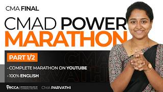 CMA FINAL CMAD | 💪🏻POWER MARATHON PART 1 | JUNE 2026 | BY CMA PARVATHI ✨