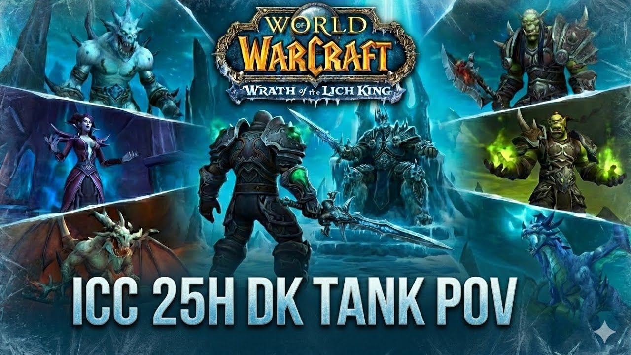 Icecrown Citadel 25h - Blood Death Knight POV | All Bosses