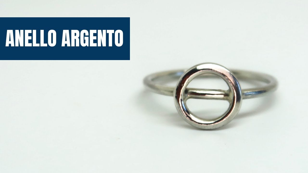 Come creare un anello argento - saldare anello argento - YouTube