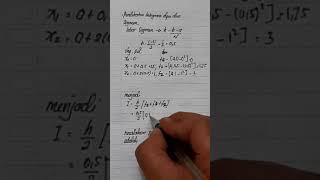 Contoh Integrasi Numerik dengan Metode Trapesium