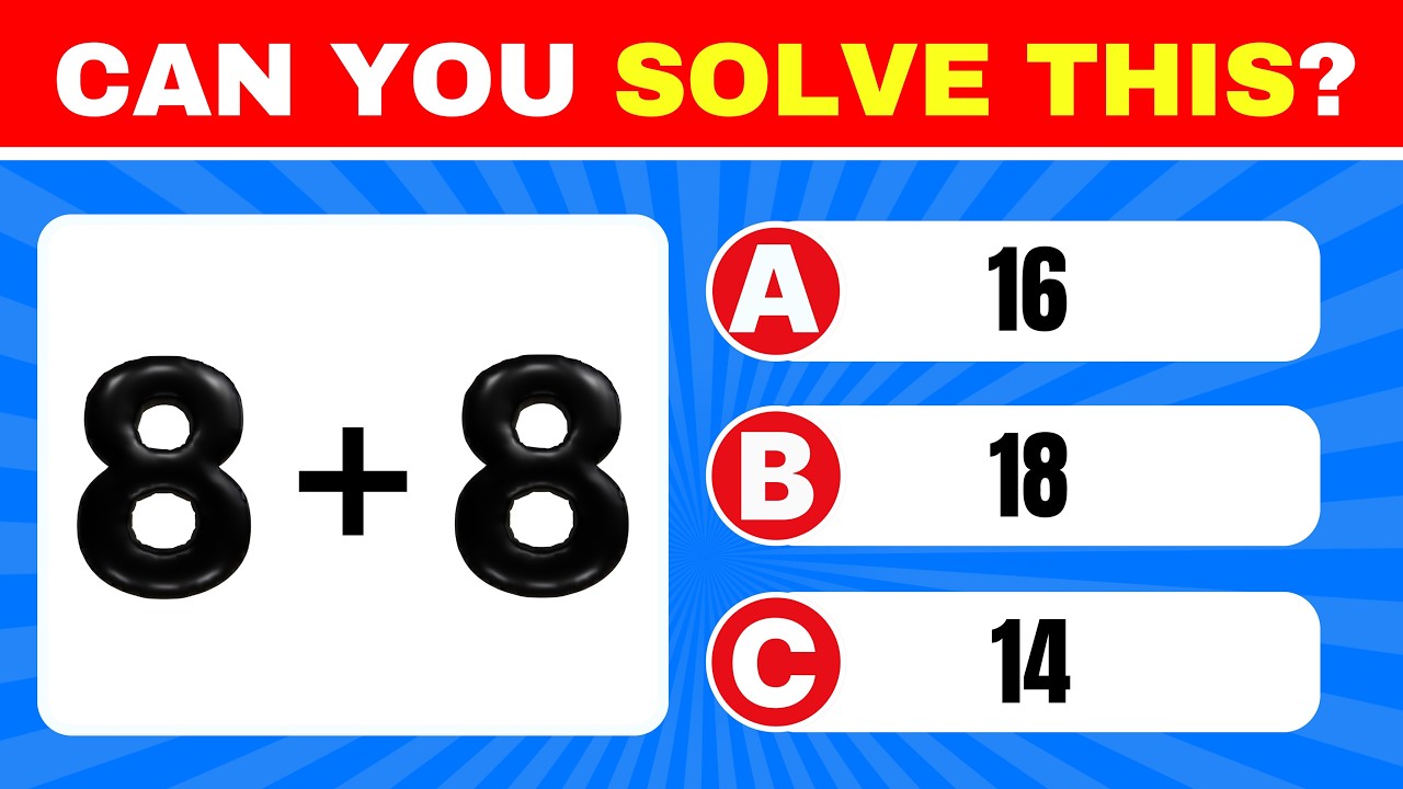 Can You Solve This? 🧠 | 10-Second Math Challenge!
