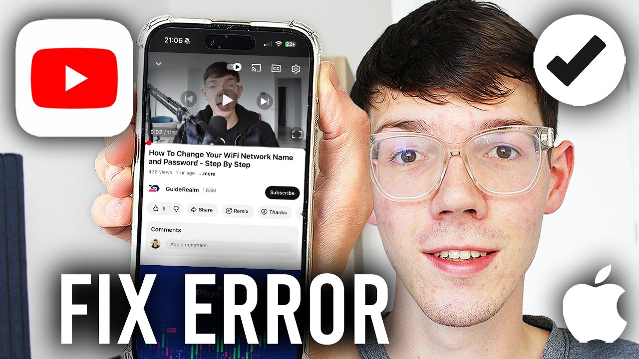How To Fix Something Went Wrong Tap To Retry On YouTube On iPhone ...