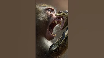 Python Snake Catches Monkey 😱 | Real Jungle Attack | #shorts