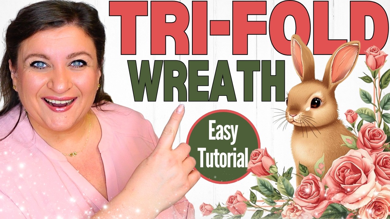 Пасхальное украшение своими руками / Трехсекционный венок из декоративной сетки в виде зайчика / ...