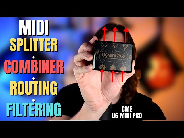 MIDI Splitter + Combiner + Routing + Filtering - CME U6MIDI PRO Demo class=