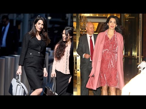 Video: Amal Alamuddin este însărcinată: doi gemeni pentru George Clooney