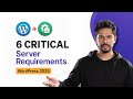 6 Critical WordPress Server Requirements You MUST Know Before Hosting