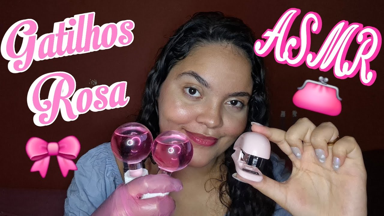 ASMR | Gatilhos Rosa | Caseirinho | Tapping Agressivo