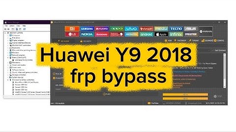 Huawei Y9 2018 frp bypass unlocktool