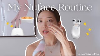 My Full Nuface Routine | how to use attachments & lifting tutorial
