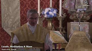 Lauds, Meditation & Holy Mass: 9 AM EASTERN TIME (ET)