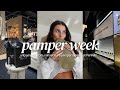 Pamper week vlog flannels beauty facials  skims haul