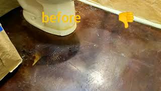 rgv concrete stain fixing a failed acid stain job Acid Staining Concrete Problems