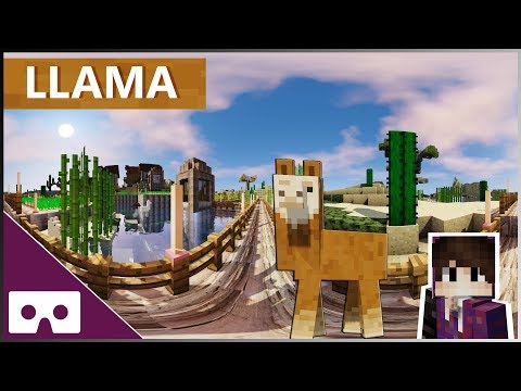 Minecraft: Llama First Person VR 360 °