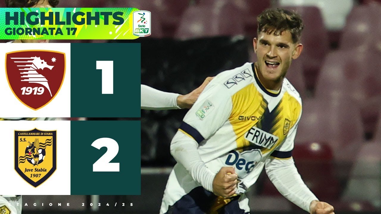 Salernitana-Juve Stabia 1-2 | ADORANTE e CANDELLONE decidono il derby | HIGHLIGHTS Serie BKT