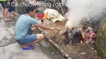 Cá chuối nướng rơm siêu ngon