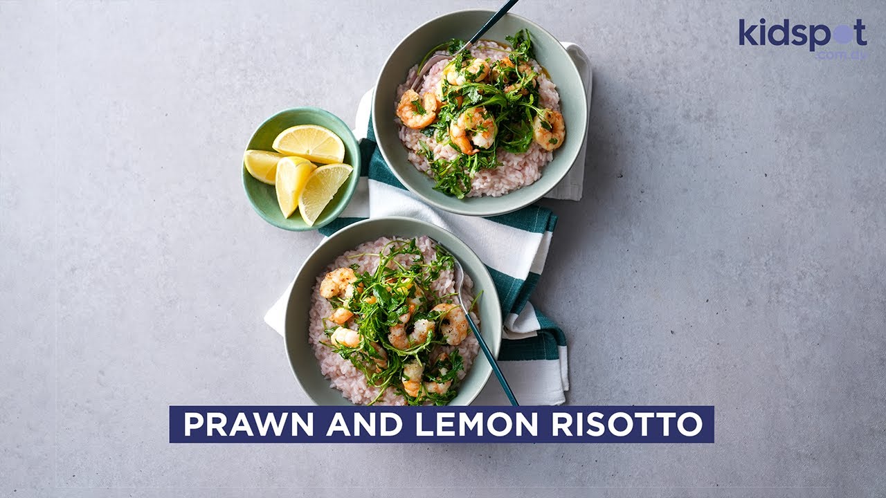 Prawn and lemon risotto Family Dinner Recipes Kidspot YouTube