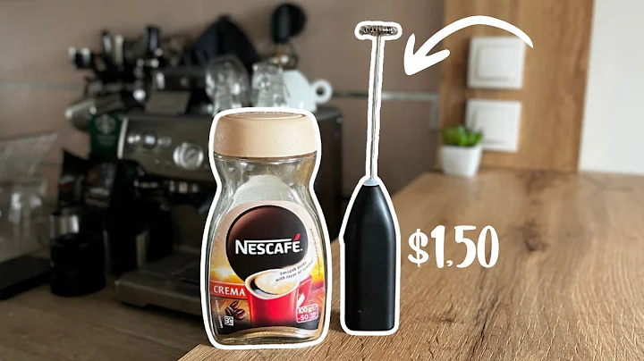 How to make Latte Art with IKEA Frother and Instant Coffee