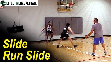 Slide Run Slide Basketball Drill by Colin Pfaff