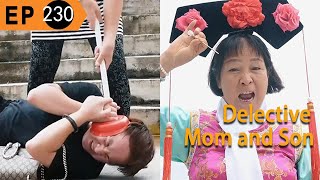 The son made a mistake and ran away,Mom punishes him with a toilet plug！#funny #comedy