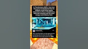 In Transformers (2007), I love how this scene foreshadowed that the AllSpark could bring regular