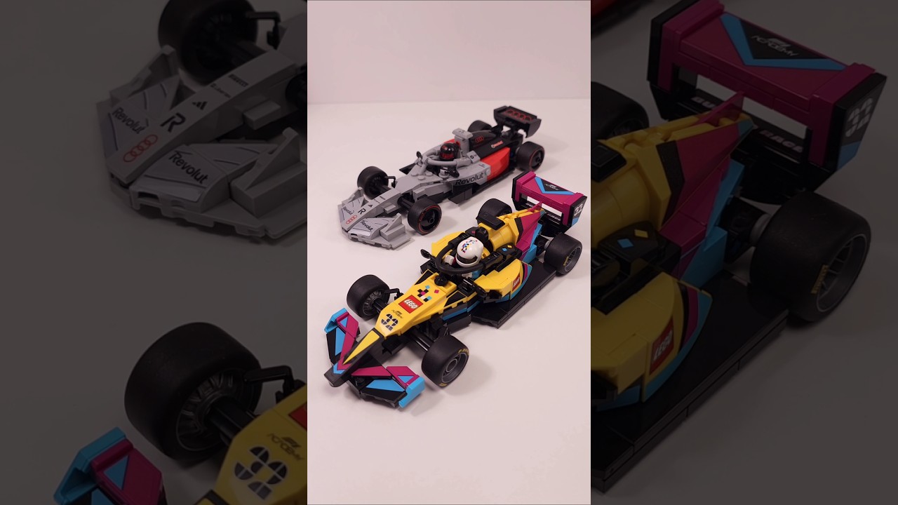 LEGO Speed Champions F1 ACADEMY LEGO Race Car (77258) vs Audi Revolut F1 Team R26 (77259) #shorts