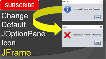 Change Default JOptionPane Icon in JFrame