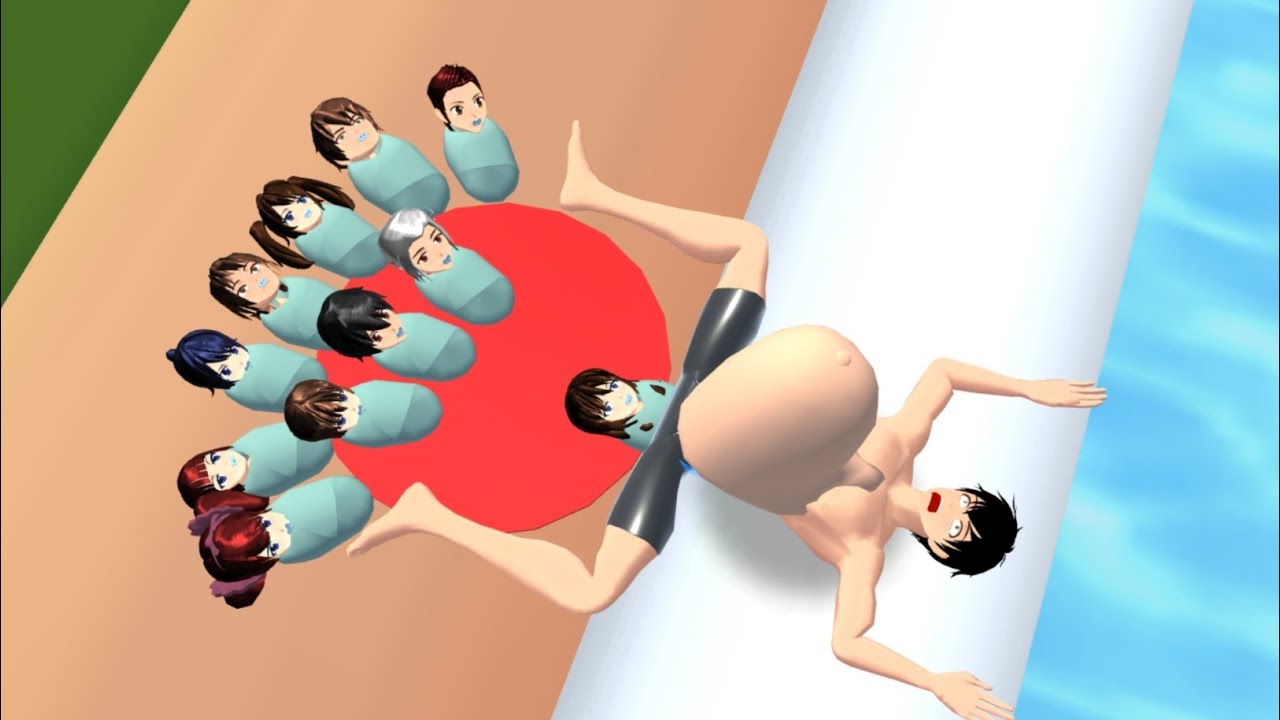 Cowok Hamil 🤰 Taiga Hamil Melahirkan Banyak Bayi Di Kolam🤣 Sakura School Simulator