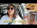 MAJOR WORK ANXIETY, HOW I HANDLE BURN OUT, HAIR CLIENTS + CUTE PUPPIES!! | WEEKLY VLOG