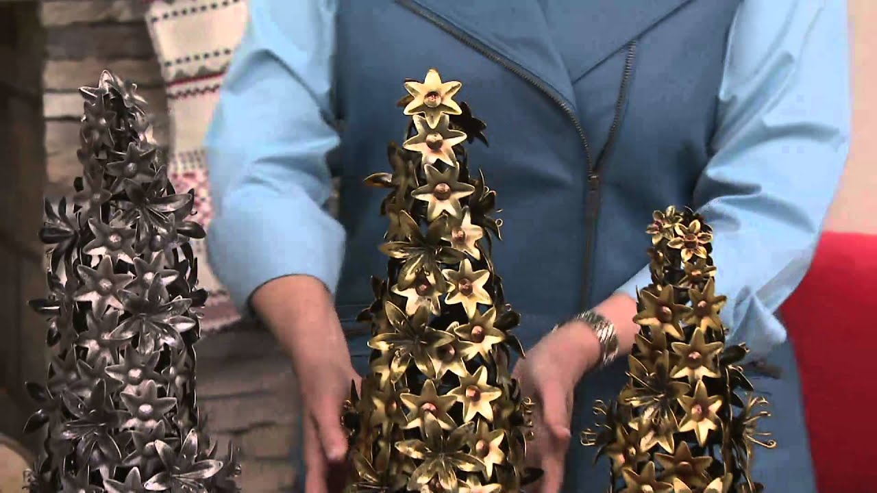 ED On Air Set of 2 Metal Floral Trees by Ellen DeGeneres on QVC YouTube