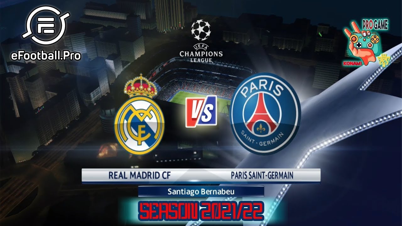 Real Madrid vs PSG | UCL 2021 | PES 2017 Gameplay