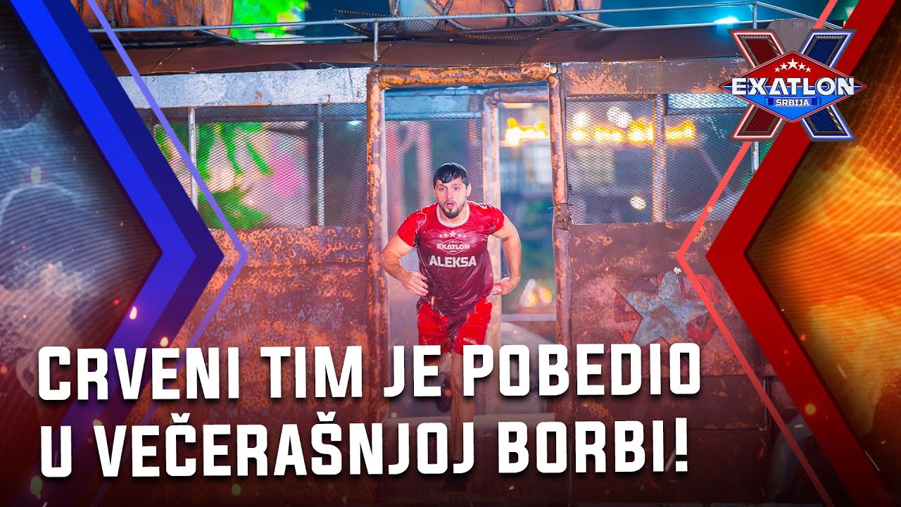 Exatlon Srbija: Epizoda 22 | Radojica pogađa! Crveni tim je pobedio u večerašnjoj borbi!