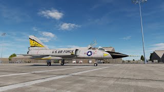 First flight in VSN F-106 Delta Dart mod, with the dreaded first crash-landing (DCS World)