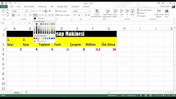 Excel ile basit bir hesap makinesi yapalım