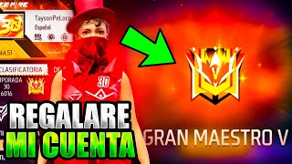 ASÍ SUBÍ A GRAN MAESTRO EN LA TEMPORADA 30 DE FREE FIRE *MATE A HACKER* | TAYSON FF