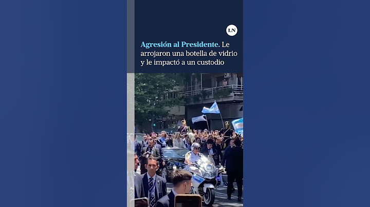 Agresión a Javier Milei: le arrojaron una botella de vidrio y le impactó a un custodio