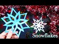 【切り絵】キレイな雪の結晶の作り方❄️クリスマスの飾りつけにピッタリ！ハサミだけで作れる簡単な切り紙✂️ [音声説明付き] /切り絵をはじめよう！